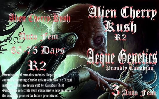 ALIEN CHERRY KUSH R2 3pc sticker pack auto