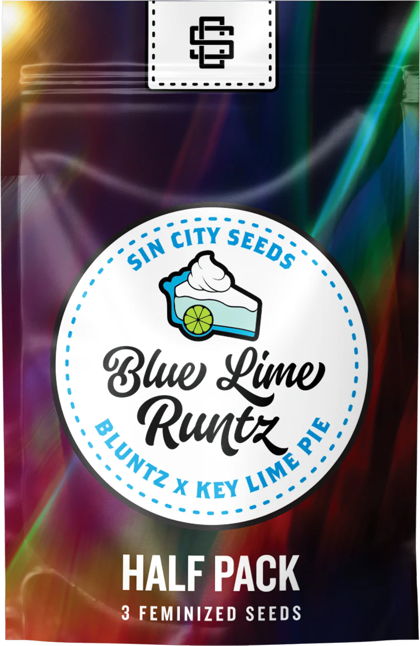 BLUE LIME RUNTZ 3pc sticker pack (f)