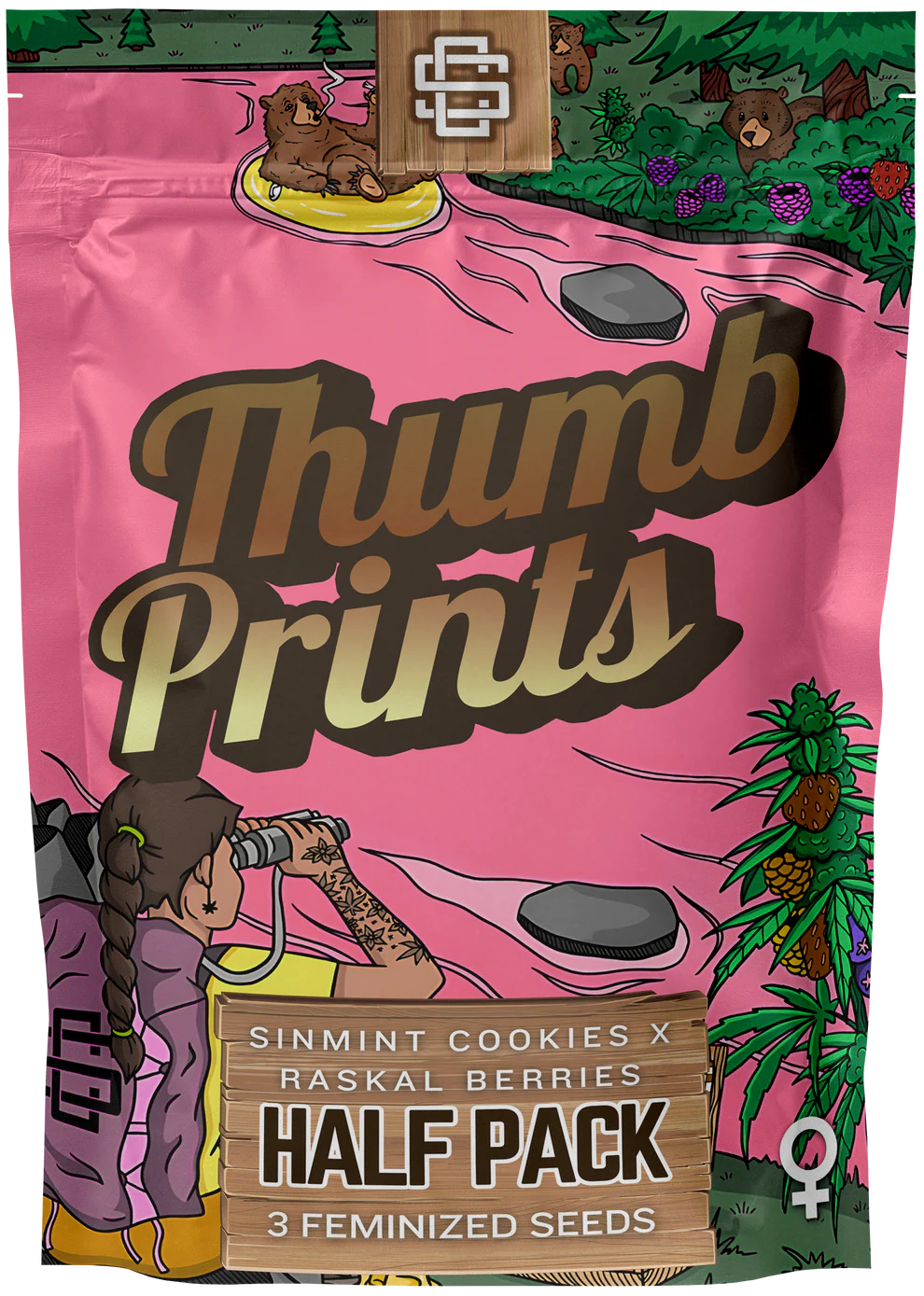 THUMBPRINTS 3pc sticker pack (f)