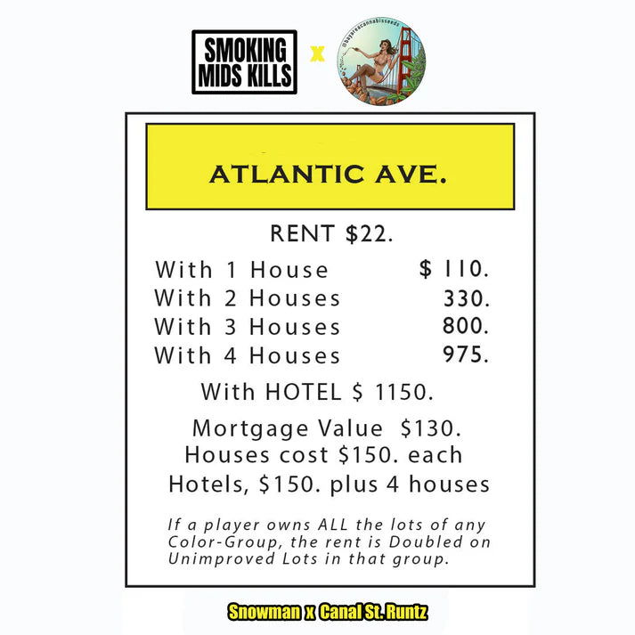 ATLANTIC AVE 10pc sticker pack fem