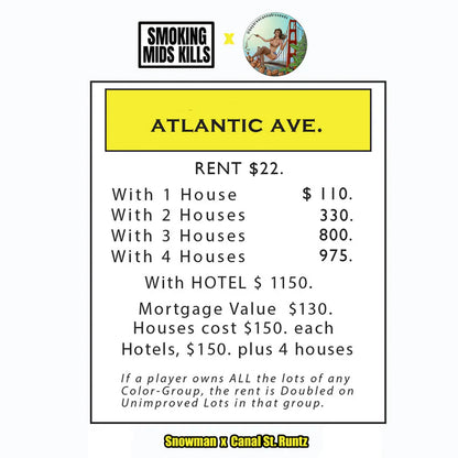 ATLANTIC AVE 10pc sticker pack fem